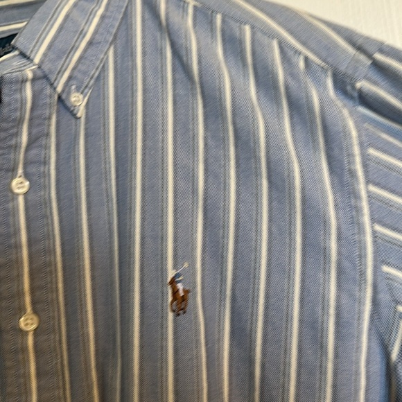 Ralph Lauren classic fit stripe shirt size XL EUC - Picture 3 of 4
